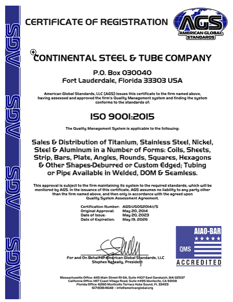 ISO Certification