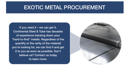 Exotic Metal Procurement